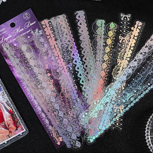 30 Sheets Style Deco Sticker Pack -  Cute & Stylish Holograp