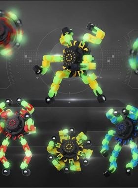 4Pcs Fidget Spinners Glow in The Dark Fingertip Gyro DIY Def