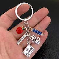 New Teacher's Day gift key chain best teacher gift hollow ca thumbnail 5