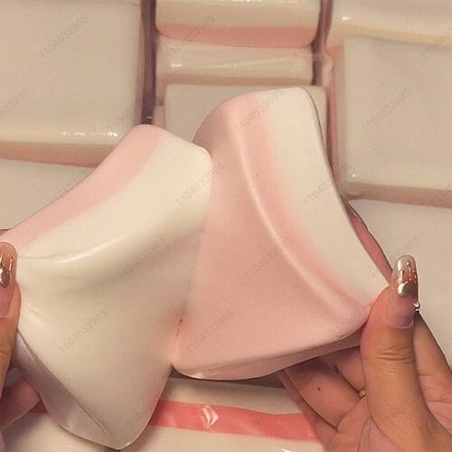 Squishy Double-Sided Sticky Rice Cake Pink Slow Rising Rice