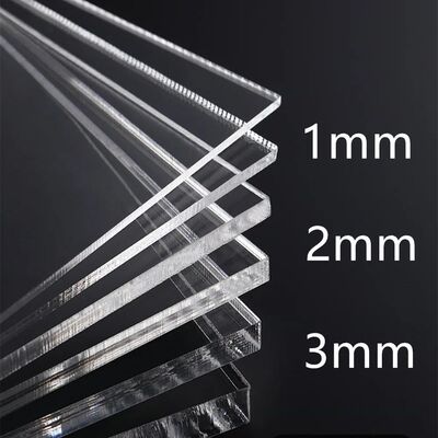 1/2/3pcs 1/2/3mm Thickness Transparent Colorless Clear Acryl