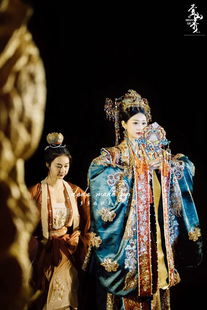 中式古典奢华发饰景泰蓝流苏凤冠明制汉服结婚头饰秀禾新娘配饰品