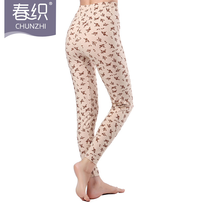 春织中老年秋裤薄款夏季女老人妈妈保暖长裤棉毛裤大码春秋打底裤