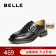 质感皮带扣通勤单鞋 百丽复古乐福鞋 女2025秋新商场同款 E1F1DCM5