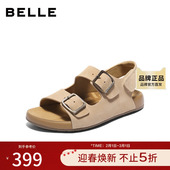 魔术贴户外沙滩凉鞋 百丽舒适透气休闲勃肯凉2025新款 夏季 A2018BL5