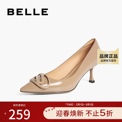 百丽时尚休闲高跟鞋优雅