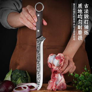 西班牙火腿专用削肉切片刀锻打锰钢剔骨专用刀土耳其切肉割肉尖刀