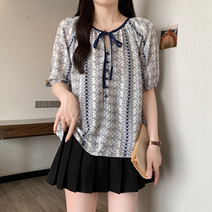 实拍夏装日系大码女装防晒衬薄款微透小众单排扣衬衣M-4XL200斤