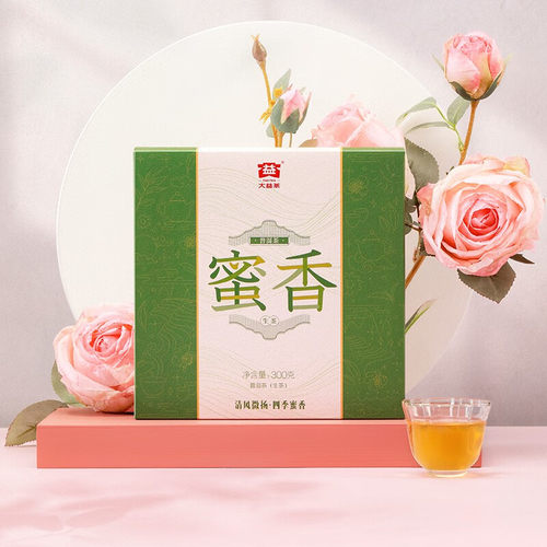 大益普洱茶2021年蜜香生茶300g