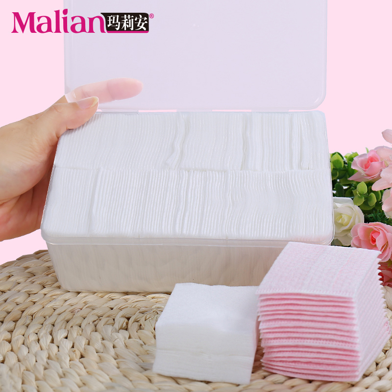 玛莉安1100片化妆棉卸妆棉女卸妆用脸部薄款盒装纯湿敷专用巾厚款