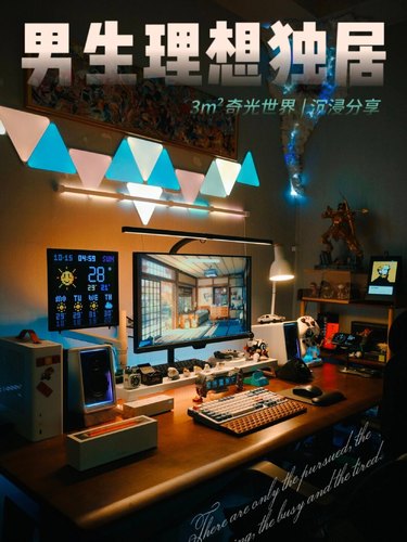 专业电竞房设计改造 卧室/租房 落地型软装规划方案送效果图