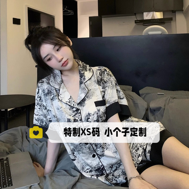 夏季145cm小个子冰丝睡衣