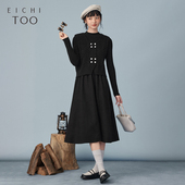 爱居兔冬季 两件套连衣裙 针织衫 新款 柔软舒适复古时尚