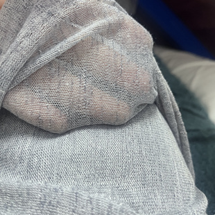 灰色针织布料柔软微透个性设计师选打底衫罩衣服装布料cosplay服