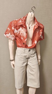 yc77 BJD75叔沙滩衬衫 id75叔uf壮叔 印花 dk75 恋与深空同款