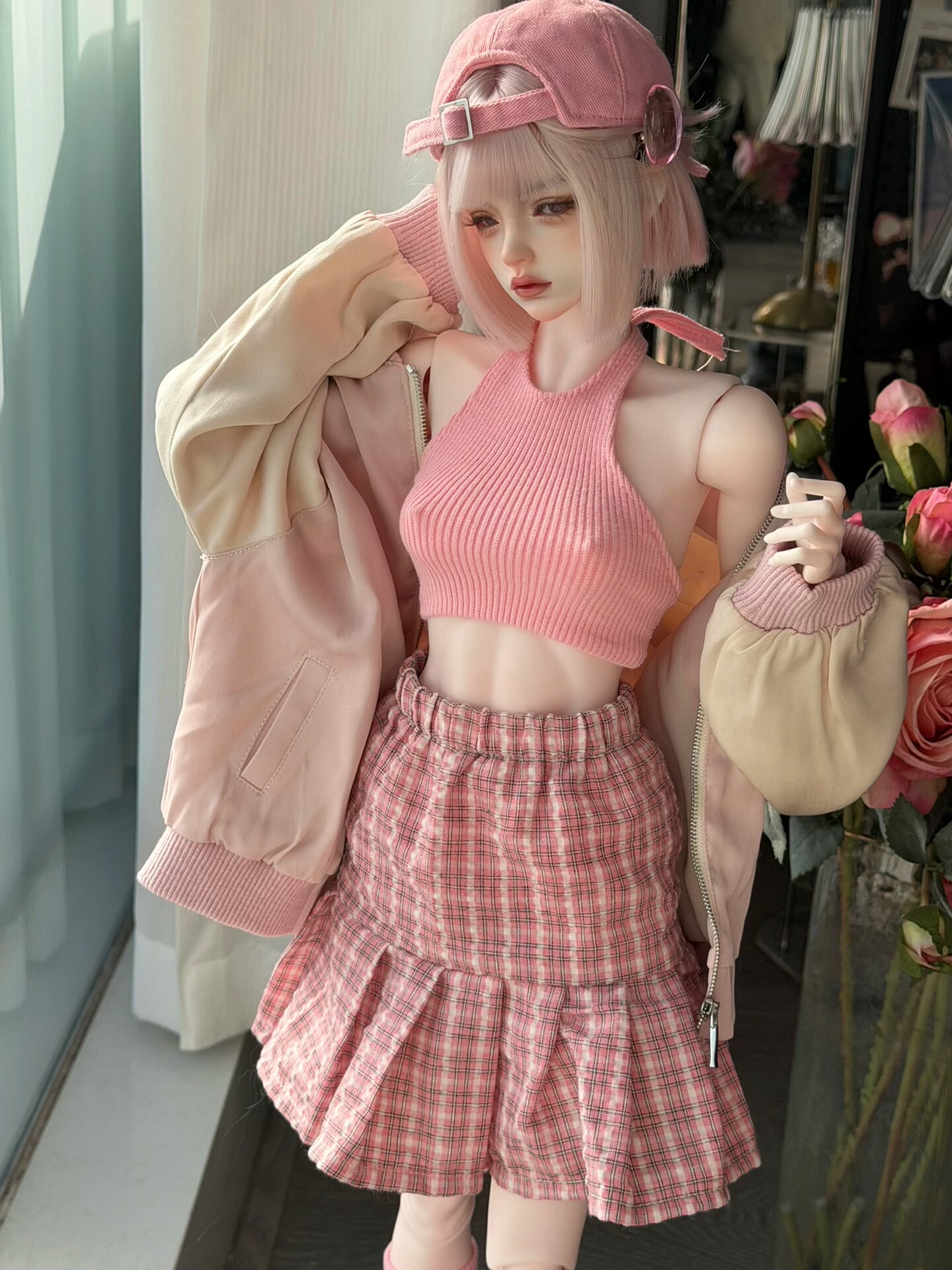 BJD娃衣3分大女半身裙62-70大女裙子68-75叔阔腿裤裙子衬衫