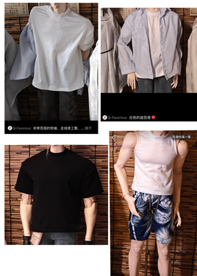 BJD娃衣 75叔娃衣 t恤 短裤 沙滩裤 背心 普叔壮叔平价日常装