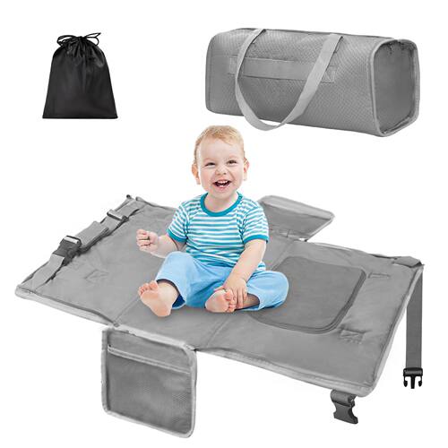 现货飞机幼儿旅行床Toddler Airplane Bed高铁婴儿脚托飞机吊床