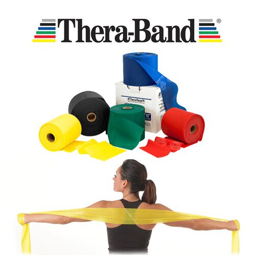 Thera-Band弹力带阻力带瑜伽健身拉力带普拉提塑形拉伸无乳胶设计