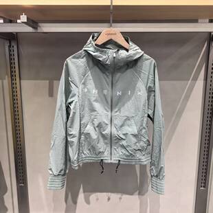 phenix菲尼克斯女款 夏户外连帽轻薄梭透气织外套防晒衣PCB22WT02
