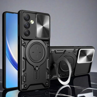 推拉窗旋转磁吸支架适用三星A54手机壳A53滑盖A52镜头A32加厚A71防摔galaxyA54