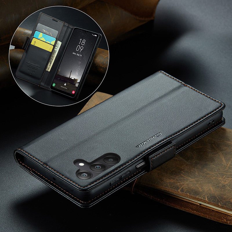 搭扣皮套适用三星a25保护套A25翻盖式全包边防摔a25手机壳硅胶皮套galaxys磁吸插卡复古A25商务外壳