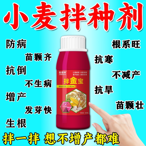 小麦拌种剂正品根系旺小麦发芽快包衣剂小麦防病增产微生物种衣剂