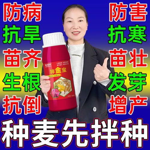 小麦拌种剂正品小麦生根发芽快包衣剂小麦防病增产微生物种衣剂