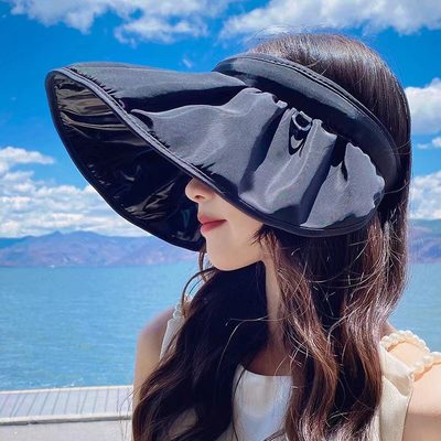 Summer Shell Sunshade Hat UV Protection Dual Use Hair Hoop S