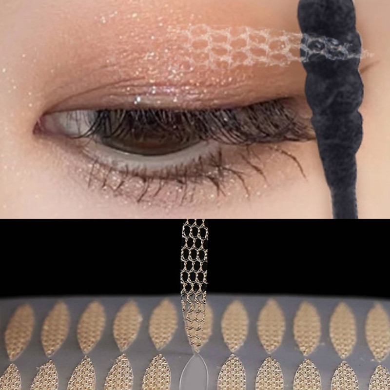 144-240pcs/Set Gauze Lace Mesh Olive-shaped Eyelid Paste-sha