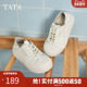 小白鞋 透气板鞋 女款 TATA他她薄款 2025春季 新款 女休闲鞋 子CT701BM5