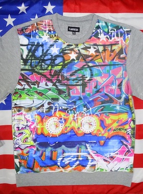 old school卫衣Graffiti wild style hlphop元素衣服bboy tag帅衣