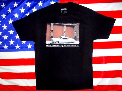 复古美式低趴改装车短袖tribal street wear lowrider car风格衣