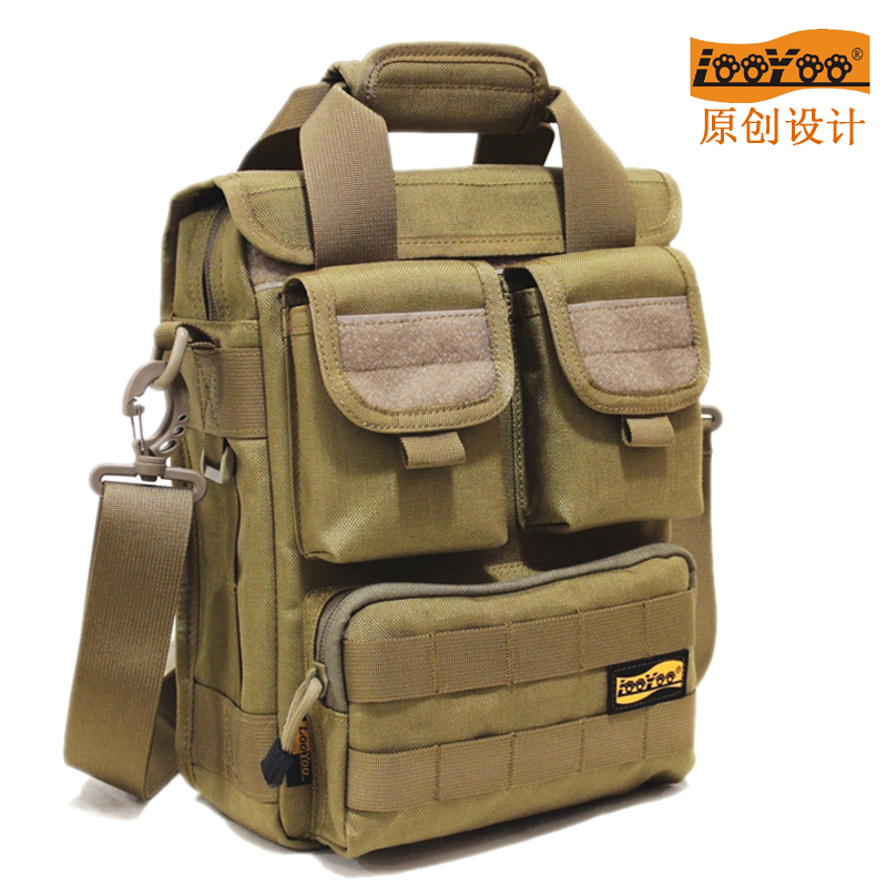 路游军规尼龙edc竖款单肩背包