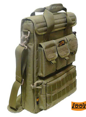 路游A119高规尼龙17.3寸商务单肩手提笔记本竖版款电脑公文公务包