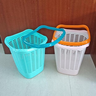 字纸篓压圈可夹袋家用镂空垃圾桶无盖塑料桌面收纳卫生桶量大包邮