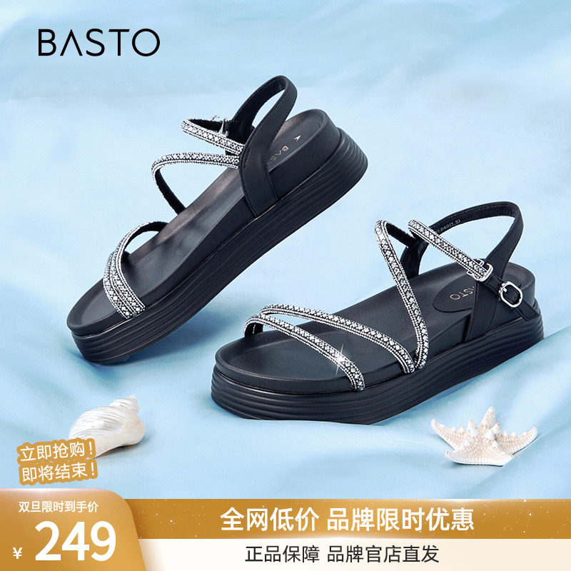 百思图2024夏季新款商场