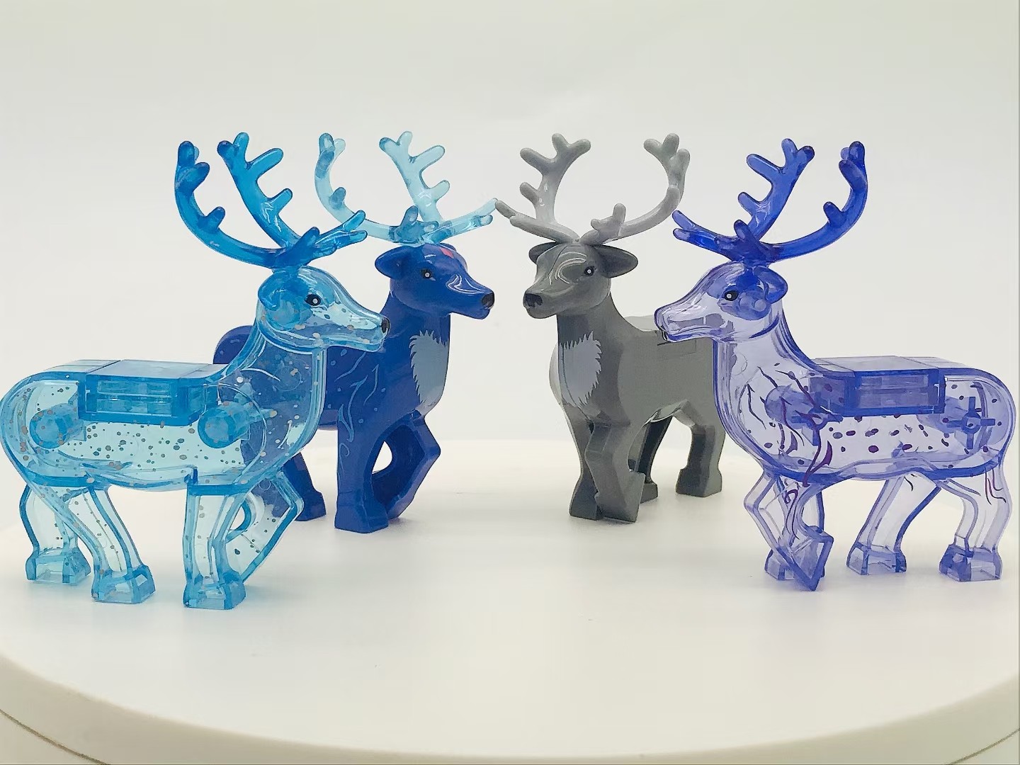 兼容樱花树屋moc梦幻星空鹿圣诞霓裳鹿白色飞马迪士尼城堡diy