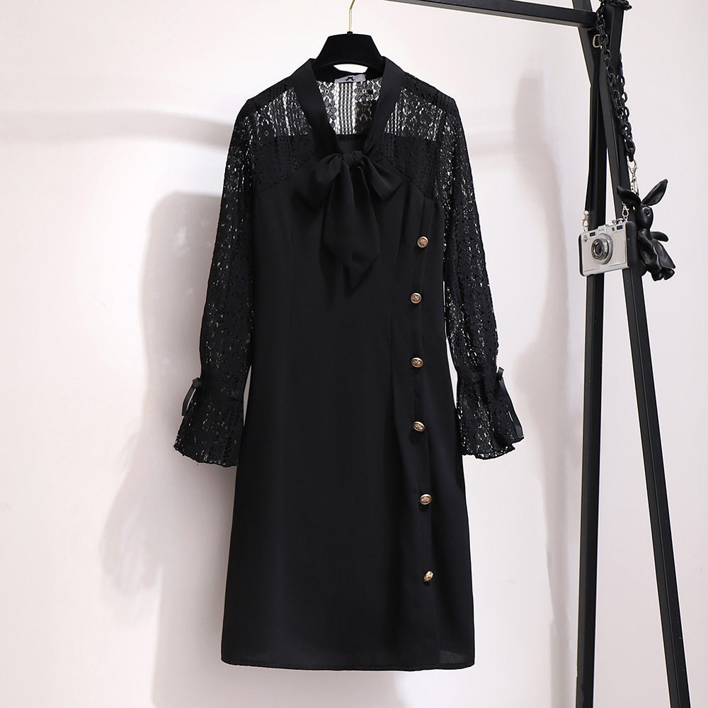 new pattern 200 Super large Women's wear Fat sister Autumn enlarge Add fertilizer Long sleeve Easy Show thin Lace Mosaicin the Women's clothing/Boutique , Large size women  category - from Buy2taobao.com to provide professional Taobao agent buy service