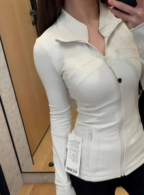 新款2025秋季瑜伽服Define弹力修身显瘦立领外套运动瑜伽健身夹克