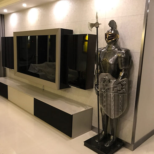 室内武士大型软装饰品落地摆件