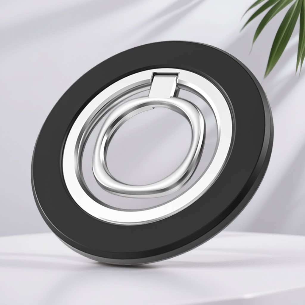 Magsafe磁吸指环手机支架强力金属磁力多功能支撑架旋转桌面便携