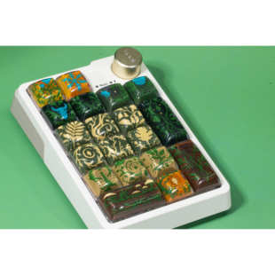 「银河探索」17键小键盘星空主题DSA高度树脂键帽套装