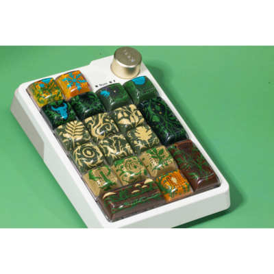 「银河探索」17键小键盘星空主题DSA高度树脂键帽套装