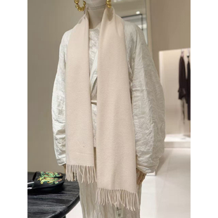 嫵Woo【限时折扣】华绒品质款小山羊绒水波纹围巾披肩女士百搭款