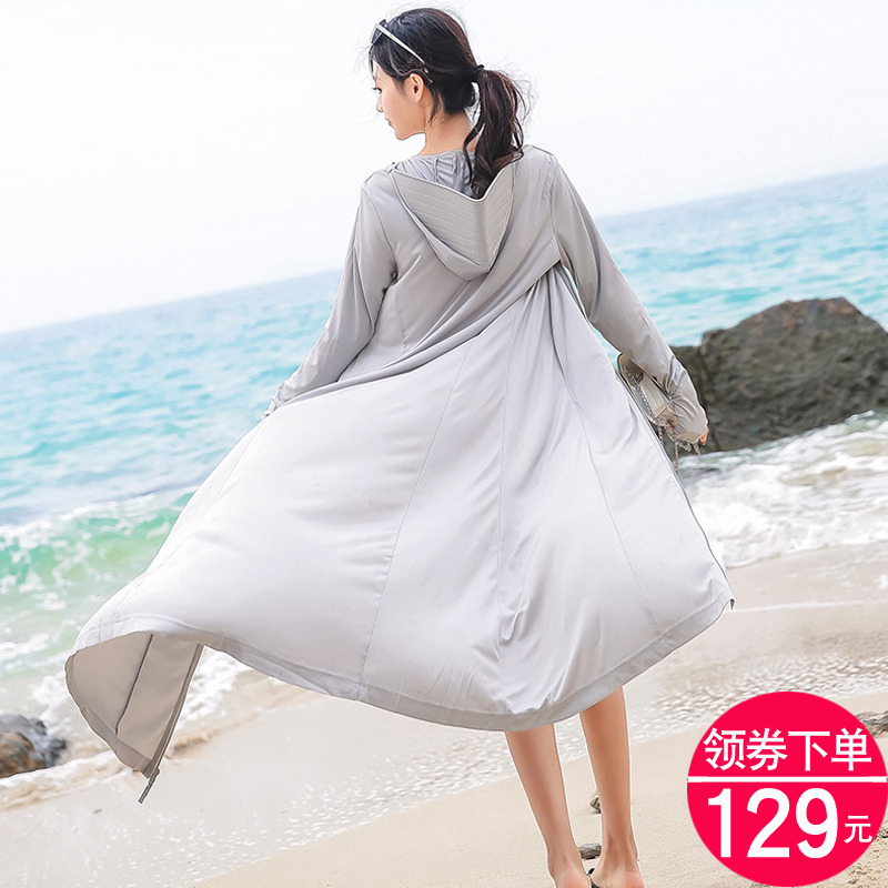 防晒衣女2019新款长款超仙女过膝防紫外线薄款宽松透气韩版外套潮|msdalam kategori Butik wanita / wanita, jaket pendek - dari Buy2taobao.com untuk memberikan perkhidmatan ejen Taobao profesional membeli