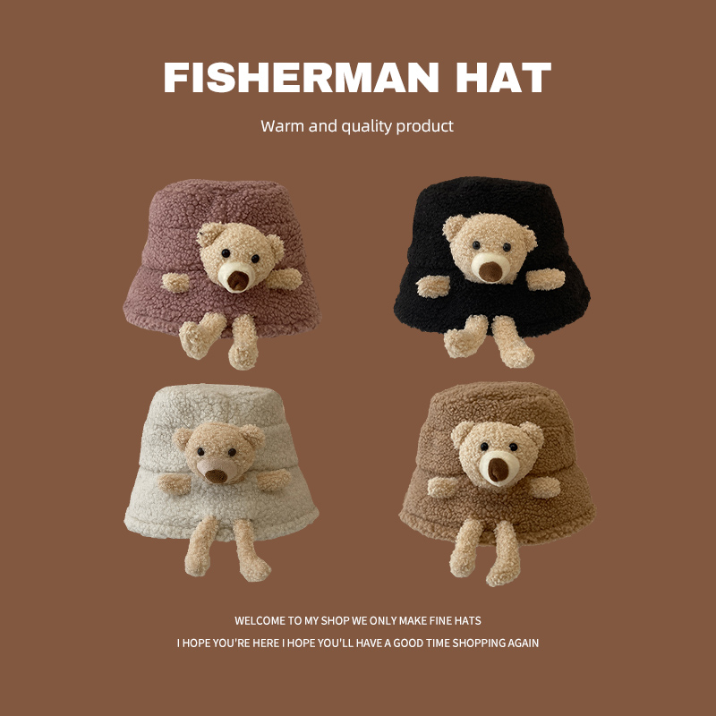 可爱早春日系显脸小遮阳渔夫帽子