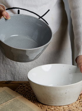 吃面正好~7英寸拉面碗 雪点设计早餐碗陶瓷面碗中号汤碗 微瑕疵