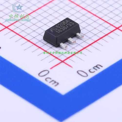 原装正品 ME6206A33PG SOT-89 3.3V 2% 6V 低压差线性稳压器芯片
