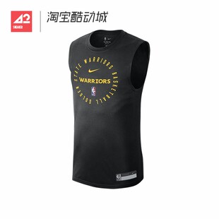 42运动家 Nike 金州勇士队速干篮球训练无袖T恤背心 HF1870-010